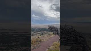 Volcanic field from rim of extinct cinder cone volcano  Capulin volcano NM [upl. by Nitsur]