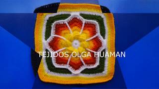 Muestras para tejer colchas y cojines a gancho o crochet  TEJIDOS OLGA HUAMAN [upl. by Jessica]