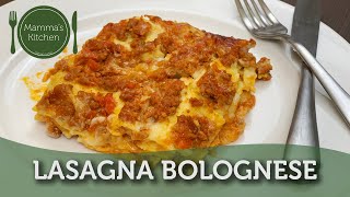 Italian LASAGNA BOLOGNESE  Original Italian recipe 2min [upl. by Vernice426]