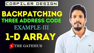 Backpatching Example 3  1 D Array   Three Address Code  ICG  Compiler Design [upl. by Olmsted]