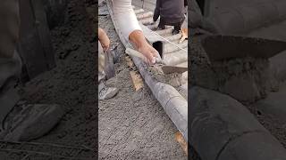 The process of laying a ceramic roof ridge [upl. by Ecitnirp6]