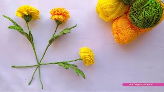 ¡¡¡Flores de Cempasúchil a Crochet  Fáciles de Realizar [upl. by Iphigenia]