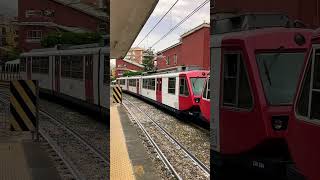 EAV Circumvesuviana train from Sorrento to Napoli trenitalia at Castellammare di Stabia Station [upl. by Austreng]