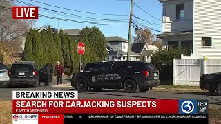 Carjacking suspect surrenders in East Hartford [upl. by Oirevlis752]