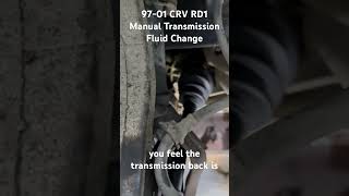 9701 Honda CRV RD1 Transmission Fluid Change rd1 hondacrv crv jdm automobile honda [upl. by Ellinet]