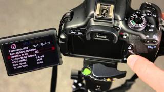 Canon 600D How to change the metering mode [upl. by Casper770]