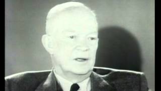 Pres Eisenhower on Face the Nation [upl. by Ettenan674]