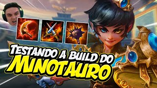 TESTANDO A BUILD DO MINOTAURO NA CARÍBDIS  ⚡ Smite BR Conquista [upl. by Nya]