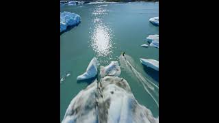 Jetski Vs Glacier drone alaska fpvdrone [upl. by Caterina]