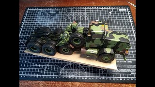 M911 CHET amp M747 Semi Trailer Part 2 The Tractor Chassis ready for painting [upl. by Nivlag826]