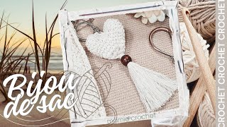 🌞 BIJOU DE SAC DECO DE PORTE OU  ENCORE AU CROCHET EN MOINS DUNE HEURE 🌞TUTO FACILE 𝐌𝐚𝐦𝐢𝐞𝐂𝐫𝐨𝐜𝐡𝐞𝐭 [upl. by Neelahtak]