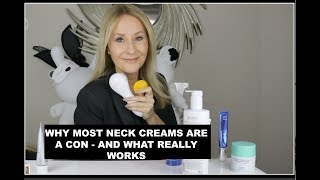 WHY MOST NECK CREAMS ARE A CON  AND WHAT REALLY WORKS TO FIRM A JAWLINE [upl. by Liek]