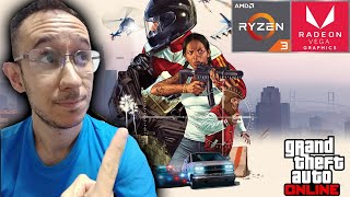 Ryzen 3 3200g  Radeon Vega 8 roda GTA V ONLINE em 2022 [upl. by Marquet184]