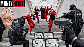 PARKOUR VS MONEY HEIST 6  POLICE Wont SURVIVE BAD GUYS have Attacked BELLA CIAO REMIX Epic POV [upl. by Meekar594]