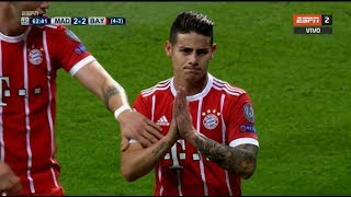 JAMES RODRIGUEZ VS REAL MADRID AWAY 010518 HD [upl. by Suirauqed]