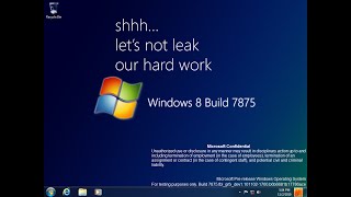 Taking a look at Windows 8 Build 7875 [upl. by Aleahcim925]