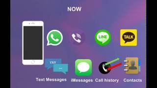 iPhone recover Whatsapp Viber Line KakaoTalk iMessages text messages call history contacts [upl. by Ledif]