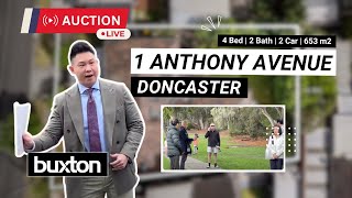 Live Auction  1 Anthony Avenue Doncaster [upl. by Sokairyk]