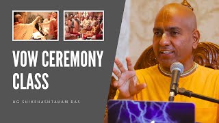 Vow Ceremony Lecture  ISKCON Nashik  Class by HG Shikshashtakam Das [upl. by Rap]