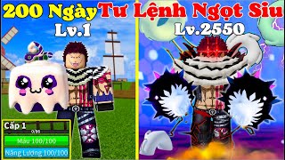 BloxFruit 200 Ngày Tư Lệnh Ngọt Katakuri Thức Tỉnh Haki V2 Sức Mạnh Mochi Siêu Bá [upl. by Nylear]