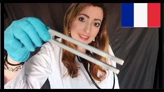 🩺Examen médical des nerfs crâniens⚕️ ASMR Français Binaural [upl. by Orteip]