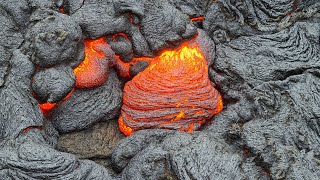 Pahoehoe Lava at Geldingadalur Eruption Iceland [upl. by Surdna]