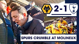 Spurs CRUMBLE At Molineux Wolves 21 Tottenham MATCH DAY EXPERIENCE [upl. by Mad470]