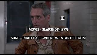 Song amp Movie Mix  Slapshot 1977  Right Back Where We Started From wLyrics [upl. by Swamy]