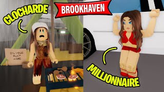 DE CLOCHARDE A MILLIONNAIRE sur BROOKHAVEN RP  ROBLOX FR [upl. by Ludwigg]