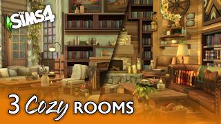 3 Cozy Rooms  The Sims 4 Stop Motion Speed Build  No CC [upl. by Feucht273]