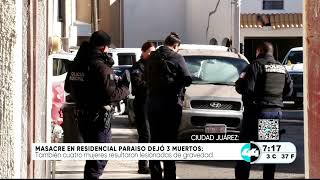 Masacre en residencial Paraíso dejo 3 muertos [upl. by Mccarthy10]