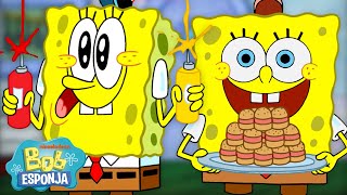 Bob Esponja COCINANDO durante 60 minutos 🔥  Bob Esponja en Español [upl. by Elkin]