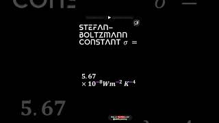 Physics Stefan–Boltzmann constant [upl. by Elvera]