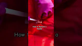 How To Remove A Needle Safely dialysisnursing medicalspecialty kidneypluggedin [upl. by Stulin]