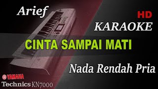 ARIEF  CINTA SAMPAI MATI  NADA RENDAH PRIA  quotOriginal By Raffa Affarquot  KARAOKE KN7000 [upl. by Mazonson]