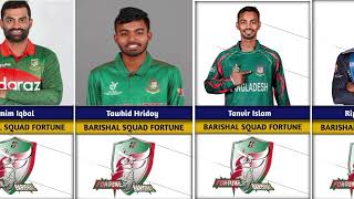 BPL2025 BARISHAL SQUAD FORTUNE BARISHAL cricket [upl. by Nuahs93]