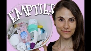 SKIN CARE EMPTIES VLOGMAS 2018 DAY 24 DR DRAY [upl. by Nannarb]