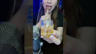 ASMR Comiendo Miel 🍯 asmr asmreating satisfying softspoken [upl. by Alleirbag]