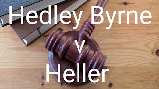 Hedley Bryrne v Heller amp Partners Ltd 1963  Pure Economic Loss Duty of Care  Case Summary [upl. by Moscow909]