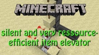 Simple droppervator tutorial silent very efficient item elevator for minecraft 162 [upl. by Ahsekin]