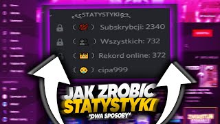 Jak zrobić STATYSTYKI na SWOIM SERWERZE DISCORD 🔥  Poradnik Discord 2021 [upl. by Johann953]