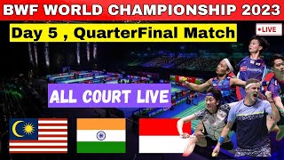 🔴Live  Prannoy HS Match  BWF World Championships 2023  Day 5 Quarterfinals  Malaysia [upl. by Beard]