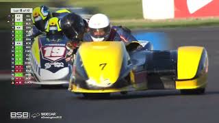 British Sidecar Championship 2023 Round 2 Donington Park  Race 1 [upl. by Niotna]