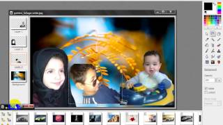 شرح تركيب الصور ببرنامج PhotoFiltre Studio X [upl. by Nelleus]