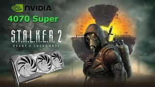 Stalker 2  Native vs DLSS  1440p  Gameplay Benchmark Test  RTX 4070 Super [upl. by Marlen]