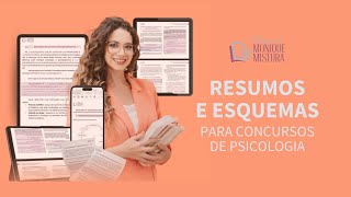 RESUMOS E ESQUEMAS PARA CONCURSOS DE PSICOLOGIA  Material resumido para concursos psicólogo [upl. by Ellak]