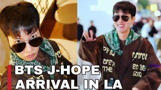 BTS Jhope Arrives in Los Angeles Jhopes First Tour After Discharge from Military Service 2024 bts [upl. by Eixirt]