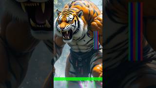 Tiger and man hybrid animal video shorts hybrids [upl. by Teage]