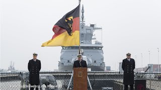 Kommandoübergabe 2 Fregattengeschwader in Wilhelmshaven  Übergabeappell bei der Deutschen Marine [upl. by Ycnalc]