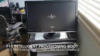 Enable intelligent provisioning in BIOS gen8 HP Proliant Intelligent provisioning using f10 [upl. by Soloman]